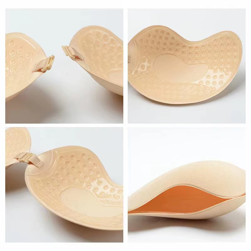 Adhesive Push up Bra Mango Cups Front Closure Bras for Dresses