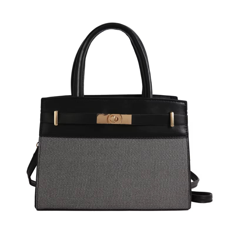 2026 New Women'S Color-Block Zipper Closure High Quality Crossbody Shoulder Commute Small Square Handbag