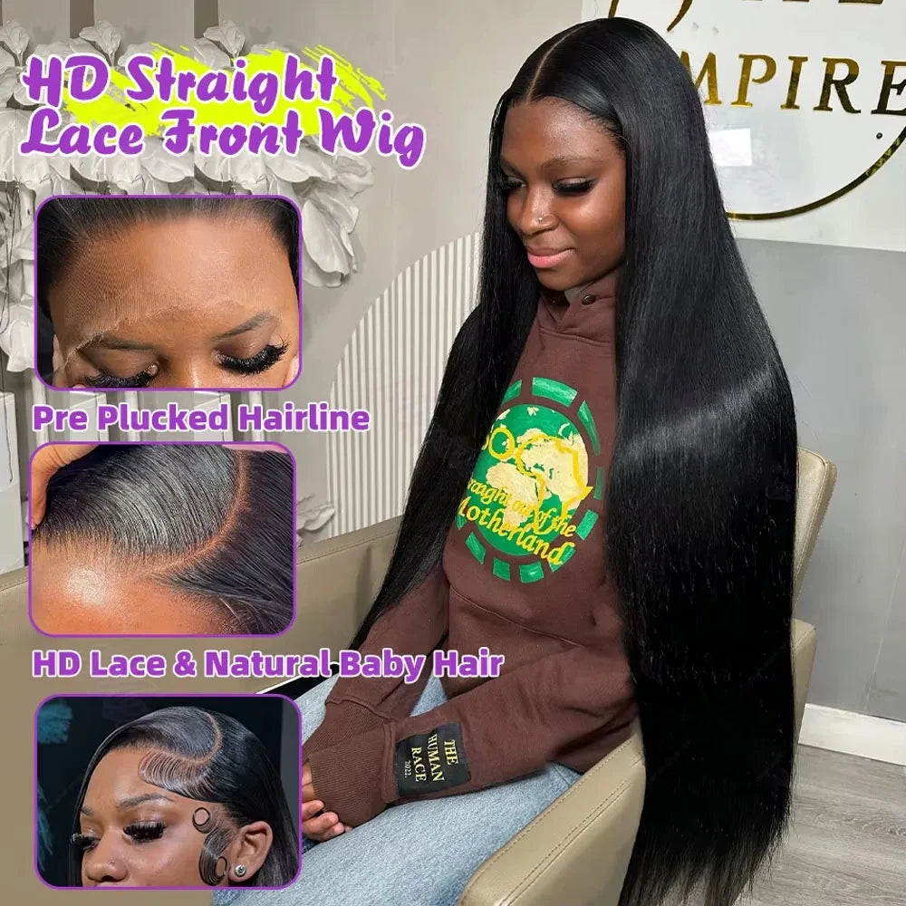 Kinky Curly Natural Human Hair Wigs Human Hair Lace Front Wigs for Black Women Brazilian Glueless HD Lace Frontal Wig Human Hair