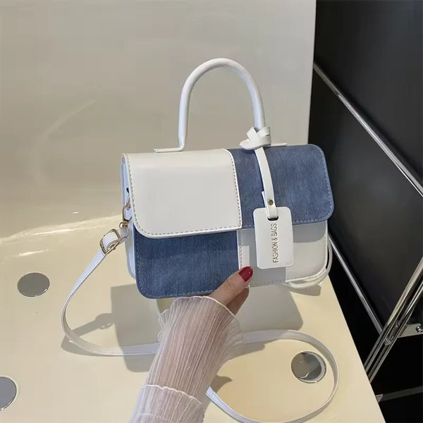 Wholesale Splice Shoulder Bags Fashion PU Leather Ladies Handbags Square Underarm Crossbody Bag Block Sacs Main Pour Femmes