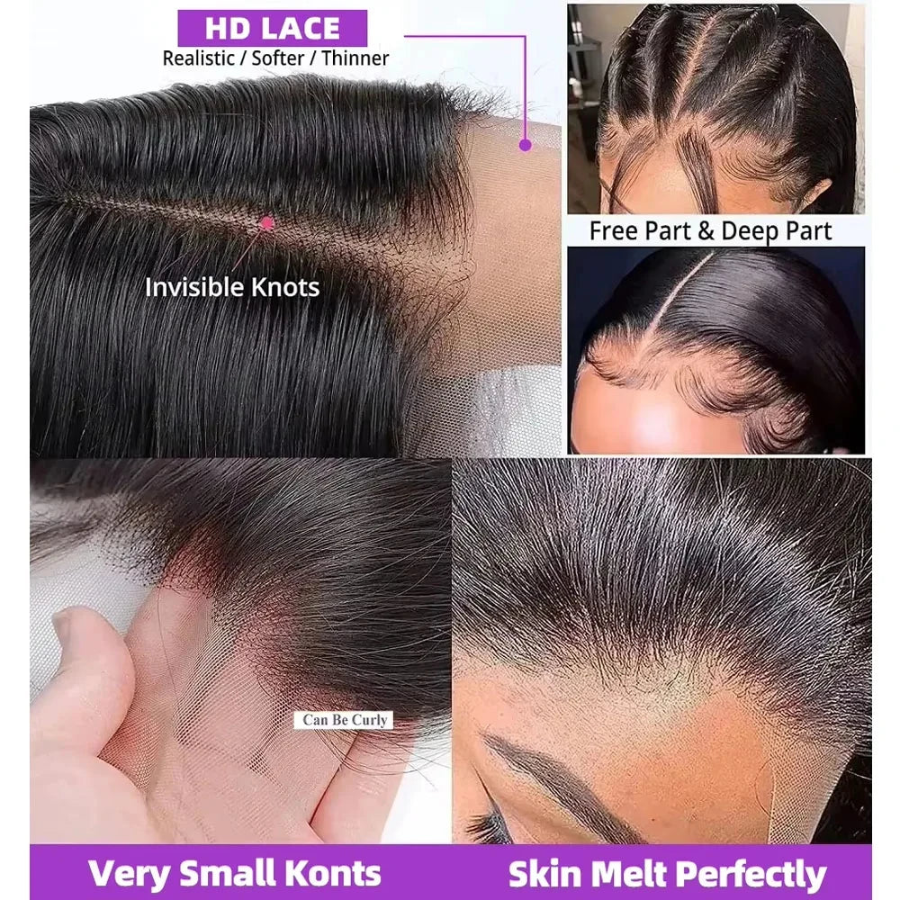 Kinky Curly Natural Human Hair Wigs Human Hair Lace Front Wigs for Black Women Brazilian Glueless HD Lace Frontal Wig Human Hair