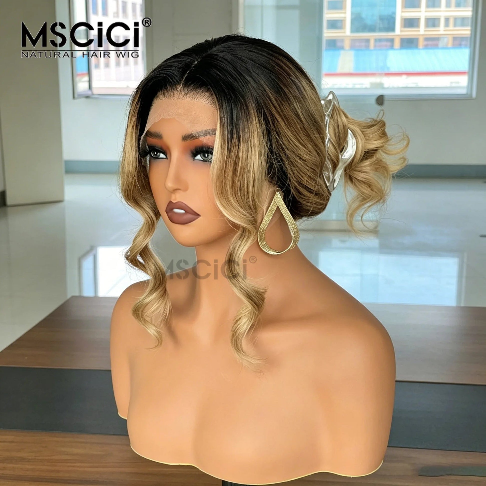 Raw Vietnamese Human Hair for Loose Wave 13X6 Transparent Lace Glueless Wig with Pre-Plucked Natural Hairline for White Women - VANN'D